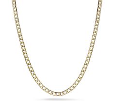 Elevate your style with the Italian Gold Square Curb Chain Necklace. Crafted from 14K gold, this stunning piece features a square curb link chain that adds a touch of elegance to any outfit. Perfect for any occasion, this necklace is sure to become a cherished favorite. From Italian Gold. Formal Cuban Link Necklace With Figaro Chain, Formal Cuban Link Necklace With Adjustable Chain, Elegant Cuban Link Necklace With Box Chain, Elegant Cuban Link Box Chain Necklace, Elegant Cuban Link Necklace As A Gift, Classic Curb Chain Necklace With Rectangular Links, Elegant Curb Chain Link Necklace, Elegant Yellow Gold Cuban Link Necklace, Elegant Curb Chain Necklace With Oval Links