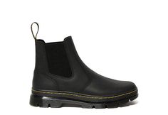 Dr. Martens Embury Women's Chelsea BootCool and comfortable is the Dr. Martens Embury women's Chelsea boot. With a leather upper and elastic side panels, these versatile boots are great with jeans and a jacket. Get all the support on your feet with a cushioned footbed and air-cushioned synthetic sole.Leather upperPull-onElastic side panelsCushioned footbedAir Wair synthetic sole Chelsea Boots Doc Martens, Doc Marten Chelsea Boot, Chelsea Boot Outfits Women, Doc Marten Chelsea, Chelsea Boots Outfits, Chelsea Boot Outfit, Dr Martens Chelsea Boots, Flat Chelsea Boots, Doc Martins Boots