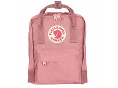 Fjallraven Kanken Mini Backpack Pink One Size F23561-312. The Mini-version is suitable for small children as well as for full grown adults who are looking for a small backpack. It is perfect for carrying a change of clothes for preschool or food on an outing and as a smart everyday bag for books water bottles fruit and more. The shoulder straps are long and adjustable and fit both small and big backs. They can be fastened with a clasp so that they are not in the way when at their tightest. The m Mochila Fjallraven Kanken, Fjallraven Kanken Mini, Kanken Classic, Popular Backpacks, Fjällräven Kånken, Kanken Mini, School Pack, Mini Mochila, Mini Pink