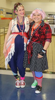 Tacky Day Spirit Week Teacher, Wacky Day Outfits Spirit Weeks, Mismatch Day Outfit Ideas, Mismatched Outfits Spirit Week