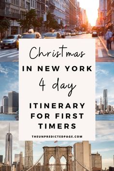 christmas in new york 4 day itinerary for first timers