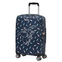 Valise 4 Roues 69cm Disney Forever - Taille : Taille Unique Roller Backpacks, Cute Suitcases, Character Artwork, Feather Fashion, Classic Disney Characters, Navy Bag