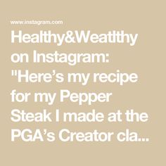 Healthy&Weatlthy on Instagram: "Here’s my recipe for my Pepper Steak I made at the PGA’s Creator classic 🙌🏼

➡️ Recipe: Pepper Steak 

* 1 1/2 lbs ribeye steak or sirloin, cut into 1 inch cubes
* 1 medium red bell pepper, cut into bite sized pieces 
* 1 green bell pepper, cut into bite sized pieces 
* 1 medium sweet onion, cut into bite sized pieces 
* 4-5 garlic cloves, finely minced
* 1/2 tsp ginger, grated or finely chopped 
* Cooking oil

Marinade—
* 2 tbsp oyster sauce
* 1 tbsp dark soy sauce
* 1 tbsp soy sauce 
* 1 tsp ground black pepper
* 1/8 tsp baking soda

Sauce— 
* 1/2 cup water 
* 2 tbsp dark soy sauce
* 2 tbsp. oyster sauce
* 1 1/2 tbsp soy sauce 
* 1 tsp sugar 
* 1/2 tsp Sesame oil, or to taste 

Slurry—
* 1 tbsp cornstarch
* 2 tbsp water

1. Prep veggies. Set aside. 
2. I Green Bell Pepper, Pepper Steak, Ribeye Steak, Green Bell Peppers, Red Bell Pepper, Sweet Onion, Cooking Oil