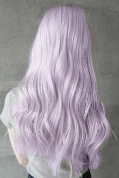 Lilac Hair Color Ideas, Pale Lavender Hair, Lilac Hair Aesthetic, Light Purple Hair Lavender, Lilac Hair Pastel, Long Lavender Hair