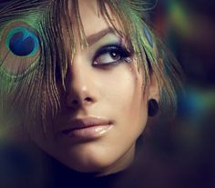 Peacock Makeup, Peacock Photos, Beauty Science, Stock Photos Woman, Best Beauty Tips, How To Exfoliate Skin, Shiny Hair, Colorful Makeup, Beauty Treatments