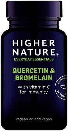 Quercetin and Bromelain Immune System Supplements | Higher Nature Immune System Vitamins, Pantothenic Acid, Homeopathic Remedies, Eye Health, Macadamia, Body Health, Vitamins And Minerals, Skin Protection, Active Ingredient