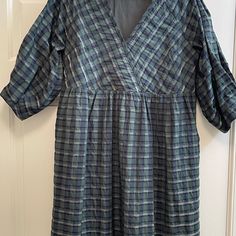 Never Worn Mini Dress With Puff Sleeves. Dress With Puff Sleeves, Madewell Dresses, Puff Sleeves, Madewell, Puff Sleeve, Colorful Dresses, Mini Dress, Womens Dresses, Green