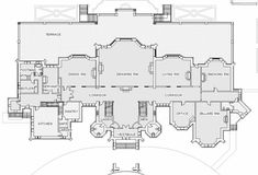 the floor plan for an old mansion