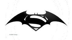 the batman symbol is shown in black and white