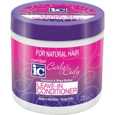 FANTASIA CURLY COILY LEAVE IN CONDITIONER contains Coconut and Shea Butter Oil that revives dull locks and enhances curl definition. Curls bounce and spring with serious moisture. Serves as a reparative hair moisturizer Lightweight and hydrating treatment with Pure Coconut Oil and Shea Butter that moisturizes, prevents hair breakage and helps you to repair your hair Directions: Separate clean, damp, hair into 4 sections, Apply generous amount of Leave-in Conditioner. Work through from roots to e Shea Butter Oil, Curl Activator, Hair Dryer Comb, Hair Color Remover, Beard Wax, Curl Definition, Pure Coconut Oil, Butter Oil, Hair Pomade