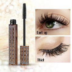 Black Makeup Eyelash Long Curling Mascara Eye Lashes Extension WHY WE LOVE IT Curl Power! It's a roller for lashes! The eye-opening Hook 'n' Roll brush grabs, separates, lifts and curls? while the instant curve-setting FOR MULA holds for 12 hours.Contains provitamin B5 and serin, ingredients known for their -conditioning benefits. Long-wearing color in deep; Water-resistant & easy to remove; 87% said it gives long-lasting curl. Detail: Package Weight: 10g Color: Black Shelf Life: 3 years How to Spoon Curl Eyelashes, Diamond And Silk, Curling Mascara, Silk Fiber, Easy To Draw, Fiber Mascara, Mascara Makeup, Long Lasting Curls, Eyelashes Mascara