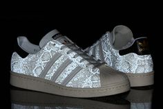 ATMOS x ADIDAS ORIGINALS SUPERSTAR 80s G-SNK 7 | Sneaker Freaker White Adidas Superstar, Snicker Shoes, Sneaker Trend, Sneaker Magazine, Adidas Trainers, Snake Pattern, Adidas Fashion, Adidas Sneaker