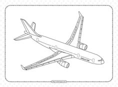 Printable Airbus A-330 Coloring Page Airbus A330, Animal Nails, Colouring Pages, Coloring Page, Airlines, Peace Gesture, Coloring Books, Aircraft