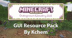 an image of a sign that says gul resources pack by khemm for minecraft