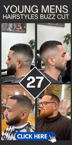 Check out these 27 top buzz cut hairstyles for men. Simple, stylish, and low-maintenance – perfect for any occasion. #BuzzCut #MensHairstyles #ShortHair Young Mens Hairstyles, Low Maintenance Hair, Men's Hairstyles, Modern Trend