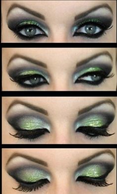 Witch Eyes, Make Up Diy, Green Smokey Eye, Arabic Makeup, Witch Makeup, Halloween Make Up, Products Makeup, Costume Makeup