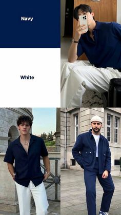 Blue Outfit Men, Guys Fashion Casual, Color Combos Outfit, Classy Outfits Men, Color Combinations For Clothes, Stylish Men Casual, Mens Casual Dress Outfits