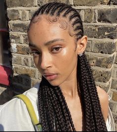 Brown Cornrows, Lines Hairstyles, Braids Long, Goddess Braids Hairstyles, Long Face