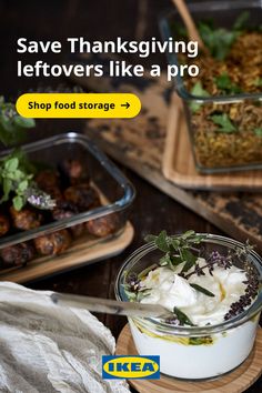 Give the Thanksgiving leftovers the treatment they deserve with containers that keep them fresh. Ikea Website, Food Storage Organization, Thanksgiving Leftovers, Tidy Kitchen, Container Store, Food Shop, Reusable Bags