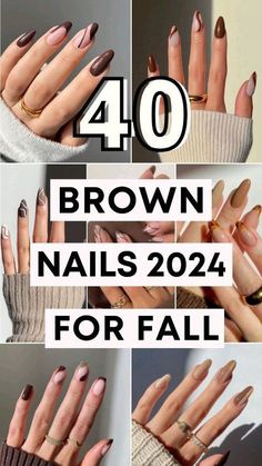 Nails For Fall, Brown Nail Art, Brown Nail, Brown Nails Design, Manicure Inspiration