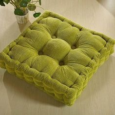 Color: bean green, Specification: 38x38 Tatami Futon, Rocking Chair Pads, Kitchen Chair Pads, Dining Chair Pads, Knee Pillow, Soft Chair, Floor Sitting, Office Chair Cushion, Outdoor Seat Cushions