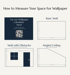 how to measure your space for wallpaper using the calculator panel and an angled ceiling