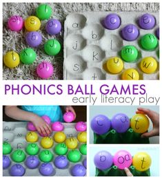 phonics ball games for kids to play with and practice their letter recognition skills