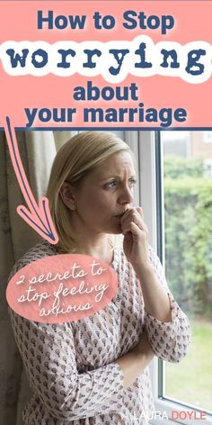 Here are two secrets to stop feeling anxious about your marriage from Laura Doyle. When you are not getting what you need in your relationship, you tend to worry. That can then lead you to be apprehensive about things. Here is what you can do to feel calm and relaxed about your marriage. Try these two secrets and stop worrying! Devotions For Couples, Wife Advice, Married Life Quotes, How To Stop Worrying, Date Night Ideas For Married Couples, Marriage Therapy