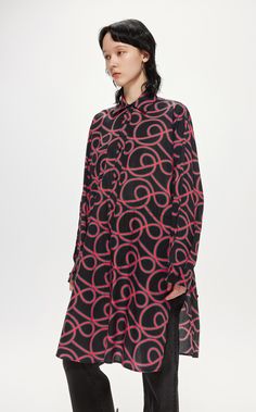 Fabric: 100% Cotton Oversized Long Sleeve Midi Dress, Multicolor Long Sleeve Relaxed Fit Dress, Spring Tunic Dresses With Unlined Sleeves, Red Relaxed Fit Long Sleeve Dress, Casual Fall Dress With Unlined Sleeves, Multicolor Long Sleeve Viscose Dress, Multicolor Fitted Long Sleeve Tunic, Casual Long Sleeve Dress With Unlined Sleeves, Fitted Multicolor Long Sleeve Tunic