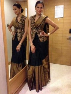 Shilpa Reddy, Sari Blouse Designs, Regal Design, Red Lehenga, Saree Blouse Designs Latest, Black Saree