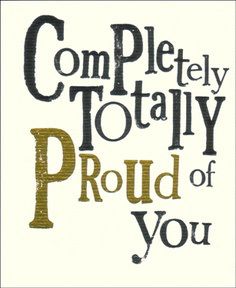 the cover of a book called, completely totally proud of you by stephen k rowley