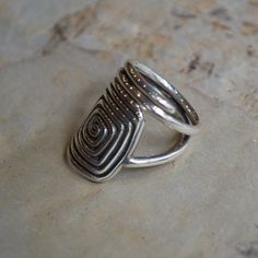 Sterling Silver Ring Eternity Spiral Jewelry Sterling Silver | Etsy Oxidized Silver Jewelry, Spiral Jewelry, Oxidised Silver Jewelry, Shield Ring, Weaving Designs, Spiral Ring, Spiral Pattern, Handmade Wire Jewelry, Wire Weaving