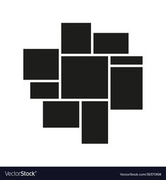 an abstract black and white background with squares in the shape of rectangles or cubes