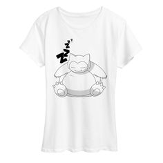 Pokémon - Snorlax Zzz - Women's Short Sleeve Graphic T-Shirt - Celebrate the essence of Pokemon's Pokémon with officially licensed apparel featuring unique designs crafted exclusively by Hybrid Apparel. Each piece brings beloved characters, iconic imagery, and memorable moments to life, offering Pokémon fans a one-of-a-kind way to showcase their passion. Pokémon Snorlax, Pokemon Women, Pokemon Snorlax, Mickey Shorts, Shades For Women, Plus Size Fits, Memorable Moments, Christmas Shirt, Tee Shop