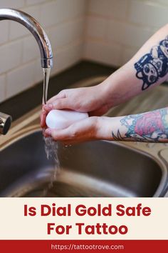 Is Dial Gold Safe For Tattoo Aftercare Partner Tattoos, Creative Tattoos, Things To Come, Skin, Gold