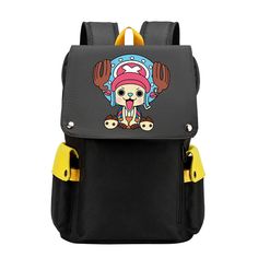 Product Description:                                       Product Name New Anime One Piece Backpack Cartoon Laptop Schoolbag Travel Shoulder Bags Black Amount  1 piece Material  Oxford   Condition 100% NEW    NOTE:                                                                                                                                             Due to the light and screen difference, the item's color may be slightly different from the pictures. Please allow 1-3cm differences due to manu Black Character Backpack For Everyday Use, Cartoon Style Large Capacity School Bag, Black Cartoon Backpack For Students, Anime School Bag, Black School Bags With Anime Print, Black Rectangular Bag With Anime Print, Anime Backpack, New Anime, Bags Black