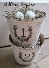 two buckets filled with eggs sitting on the ground