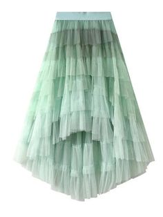 Style: Gradient Irregular Ruffle Layered Long Tulle Skirt Item Type: tiered tulle maxi skirt, layered tulle skirt high low, layered tulle skirt long, mesh long skirt, mesh layered skirtLength: Ankle-LengthSilhouette: A-LineWaistline: EmpireElasticity: Slight Pattern Type: GradientDetail: TieredMaterial: Mesh One SizeWaist: 23.62-37.80in. / 60-96cm Length:38.58in / 98cm Mesh Long Skirt, Tulle Skirt Long, Long Tulle Skirt, Skirt Mesh, Tulle Long Skirt, Tulle Maxi Skirt, Layered Tulle Skirt, Jumpsuit Outfit, Irregular Hem