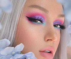 Neon Eyeshadow, Makeup Eye Looks, Eye Makeup Art, Leh, Makeup Designs