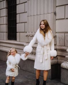 White Long Sleeve Spring Fur Coat, Luxury White Sheepskin Fur Coat, Luxury Winter White Fur Coat, Luxury Winter White Faux Fur Coat, White Fluffy Elegant Fur Coat, Girls Outwear, White Fur Coat, Embroidered Tulle Dress, Floral Ruffle Top