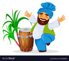 a man with a turban is playing the congregated drum and palm tree