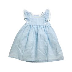 Matching Bloomers Flutter Sleeve Ruffle Dress For Playwear, Flutter Sleeve Dress With Ruffles For Playwear, Light Blue Cotton Flutter Sleeve Dress, Light Blue Cotton Dress With Flutter Sleeves, Polka Dot Summer Dresses For Playtime, Summer Polka Dot Dresses For Playtime, Polka Dot Summer Playtime Dresses, Blue Cotton Dress-up Dresses, Blue Cotton Dress For Dress-up