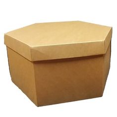 an open brown box on a white background