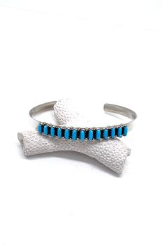 Zuni Turquoise Row Bracelet Zuni Jewelry, Southwest Jewelry, Silver Eagles, Sleeping Beauty Turquoise, Turquoise Stones, Sterling Silver Bead, Stone Settings, Turquoise Stone, Beautiful Patterns