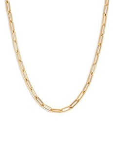 Bloomingdale's Fine Collection Paperclip Link Chain Necklace in 14K Yellow Gold, 16 - Exclusive Link Chain Necklace, Chain Link Necklace, Paper Clip, Link Chain, Chain Necklace, Yellow Gold, Chain, Yellow, Gold