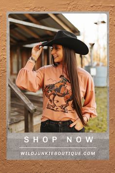 Cowboy Rider Graphic Sweatshirt Trendy Balloons, Cropped Zip Up Hoodie, Cropped Zip Up, Western Look, The Wild West, Into The Wild, Chunky Knit Cardigan, Cozy Flannel, Graphic Tee Shirts