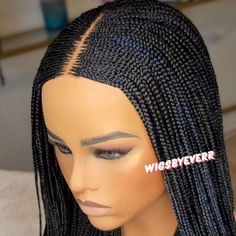 At  WiggsbyEver  be sure to get your natural looking braided wigs, protective braided Hairstyles, that Save your Edges, while at the same time saving you time, money and getting you ready in a matter of minutes?  *WIG QUALITY IS GUARANTEED Having Alopecia/hair loss we got you covered, our hair laces are suitable and comfortable for your hair needs. A quality braided wig from Wigsbyeverr will help restore confidence giving you the opportunity to wear your favourite braid styles. PLEASE LEAVE THE Corn Row Braids, Corn Row, Kanekalon Braiding Hair, Ghana Braids, Center Part, Braided Wigs, Braided Wig, Cornrows Braids, High Ponytails