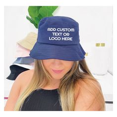 SIGN UP FOR 10% OFF YOUR ORDER -> https://www.belamodaclothing.com/pages/join-us ♥ HOW TO CUSTOMIZE 1. Choose Hat & Text color from drop down option 2. In the notes or personalization section please mention the text you would like. If you would like to print a logo, please message us with the logo file after placing your order ♥ SHIPPING First Class Standard Shipping (2-5 business days delivery) For Faster shipping method choose USPS Priority (1-3 day business days shipping estimate) Foll Customizable Bucket Hat One Size, Customizable Bucket Hat One Size Fits Most, Customizable Bucket Hat, One Size Fits Most, Customizable One Size Bucket Hat, Customizable Bucket Hat, Custom Bucket Hats, Kids Bucket Hat, Logo Artwork, Custom Trucker Hats