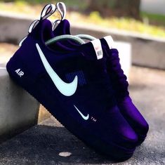 Dark Purple White Custom Air Force 1-shecustomize Nike Shoes Women Fashion, Shoe Pics, Chola Style, Nike Fashion Shoes, Jordan Shoes Girls, Jordan 4s, Custom Nike Shoes, All Nike Shoes, Shoes Outfit Fashion