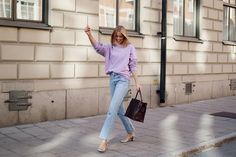 Hanna Stefansson, Jean Fashion, Purple Jeans, Jeans Style, Written By, Mom Jeans, Casual Fashion, Normcore